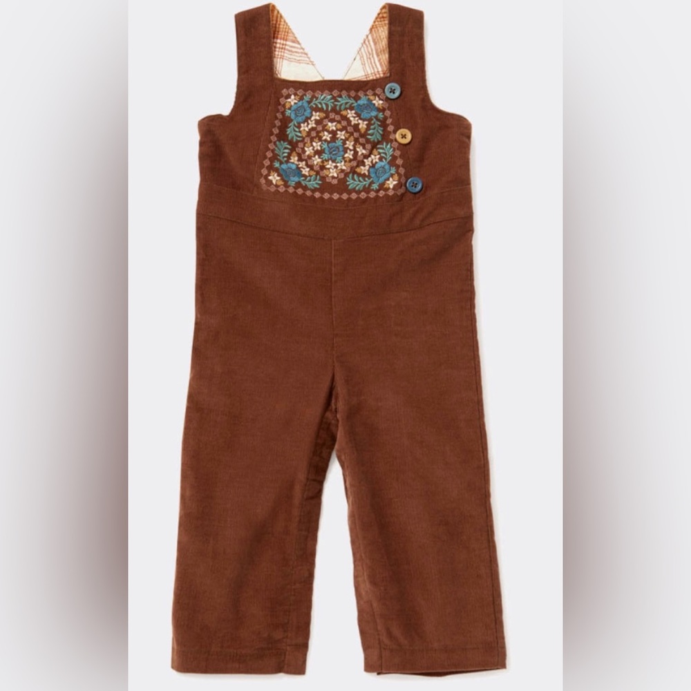 NWT Matilda Jane Kimberly Micro Cord Overall 6-12M - Picture 3 of 9